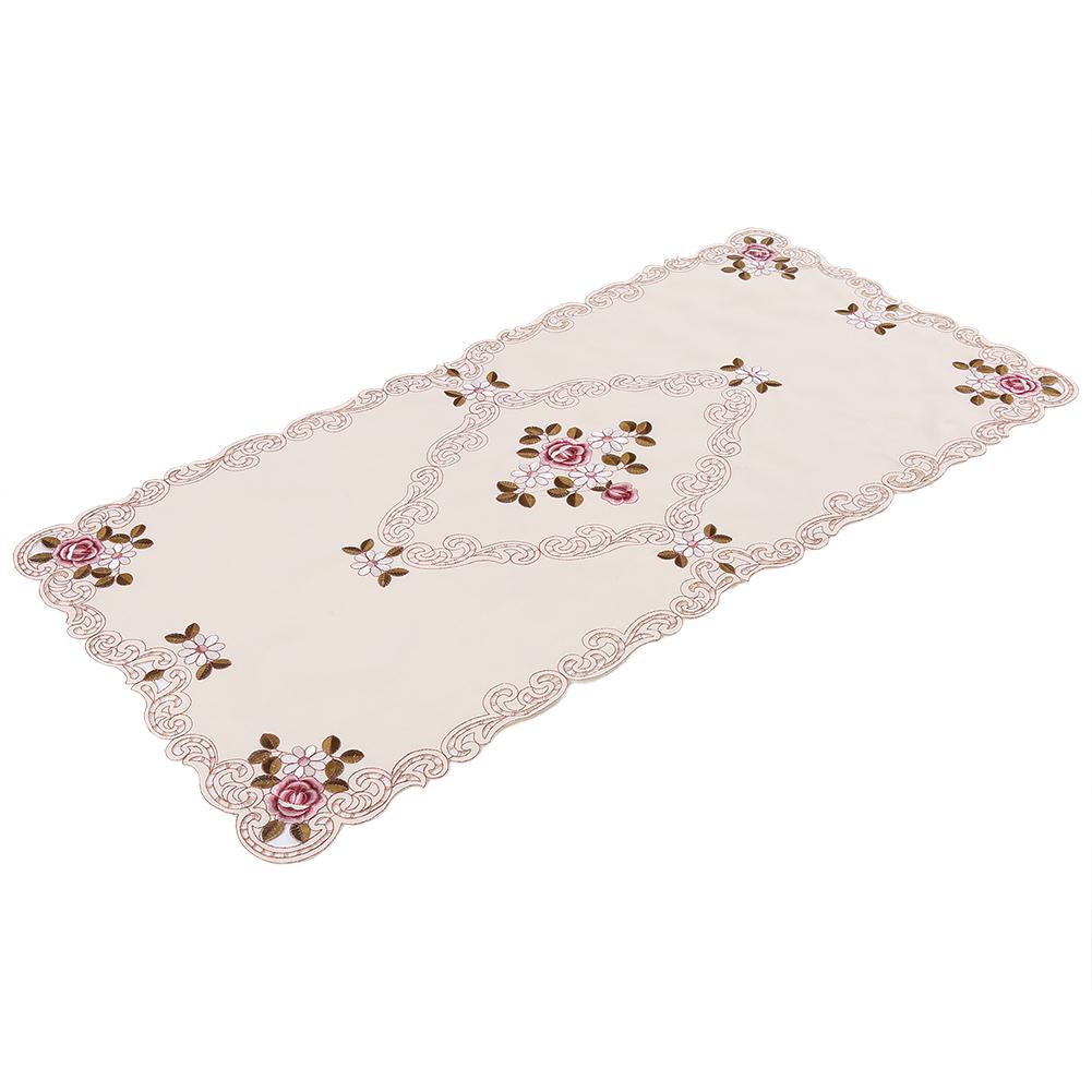 

Изящная скатерть Европейская вышивка Настольная дорожка с цветочным узором Прямоугольная 60 х 120 см