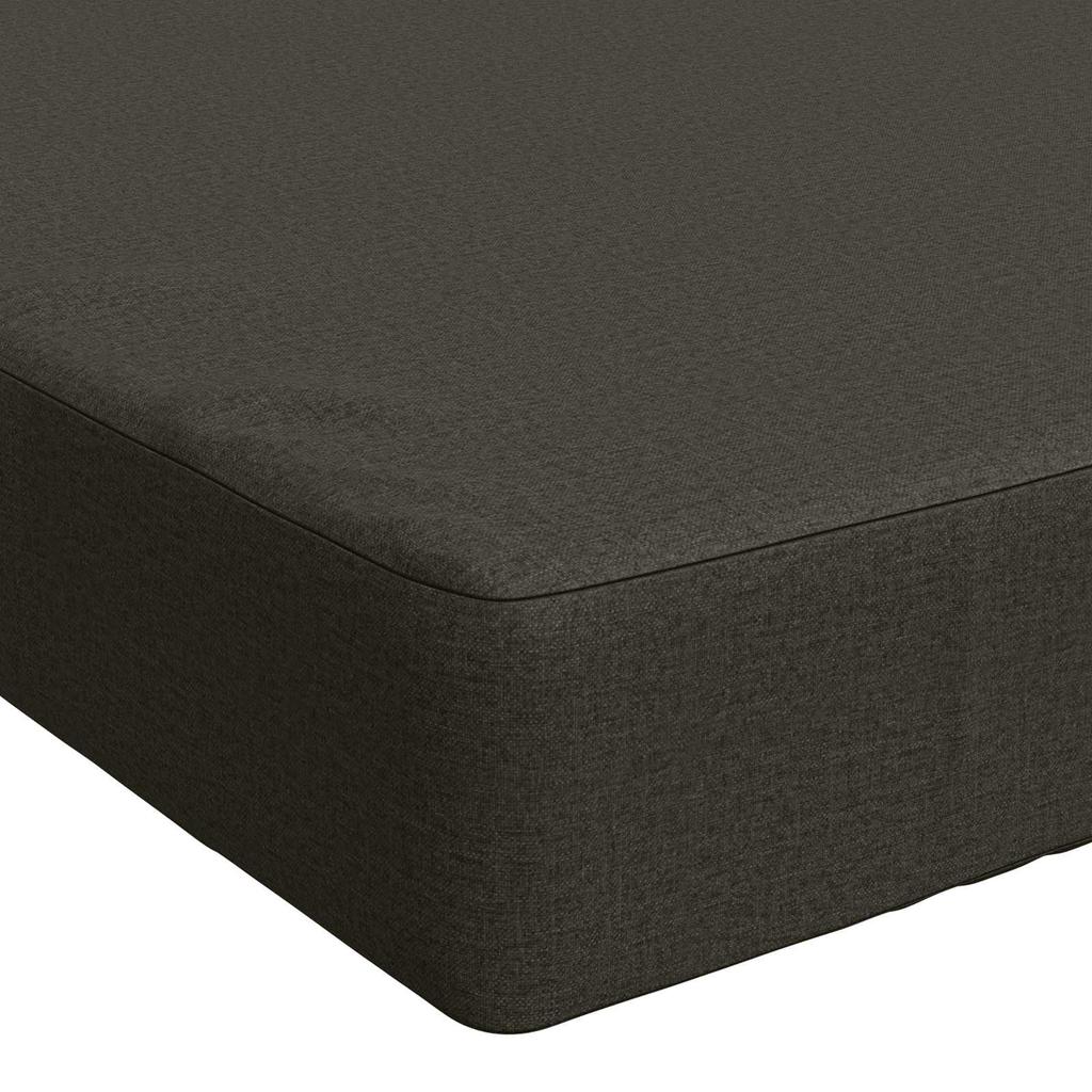 Seat Cushion SOEST 100percent Polyester Anthracite 120 X 60 X 10 Cm