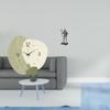 Silent Cartoon Wall Clock Knight Figurine Decorative Statue Tabletop Ornament for Kitchen Office