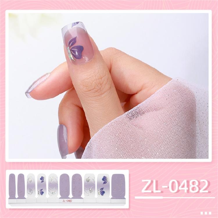 Gradient Nail Art Stickers Full Wrap Nail Stickers Self-Adhesive Nail Art Decals