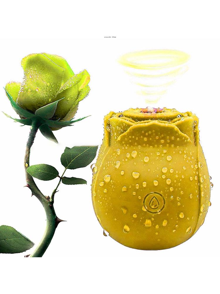 Rose Shape Vagina Sucking Vibrator Clitoral Stimulator Oral Licking Nipple Sucker Sex Toy for Women