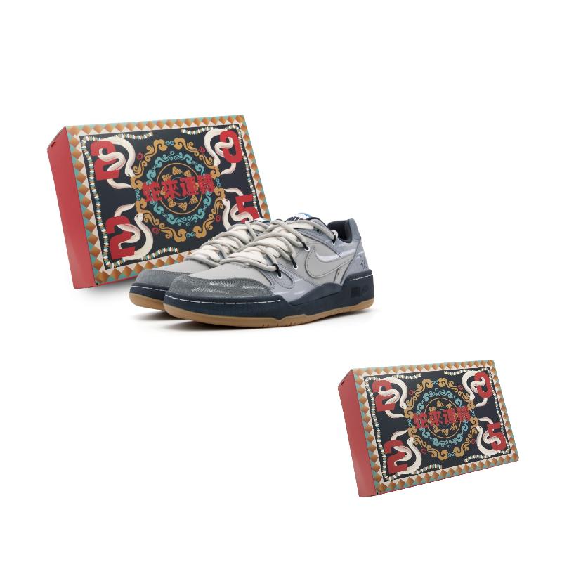 

Nike Full Force Slip Resistant Abrasion Resistant Low top Skateboard Shoes Men s Gray HJ7262-100(Team575-) 42.5