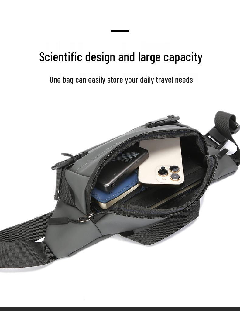 Men's Trendy Waterproof Crossbody Chest Bag - Casual & Versatile for Workwear or Sports
