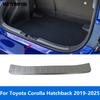 For Toyota Corolla Hatchback -2025 Exterior Rear Trunk Bumper Foot Plate Door Sill Scuff Guard Plate Accessories Car Styling