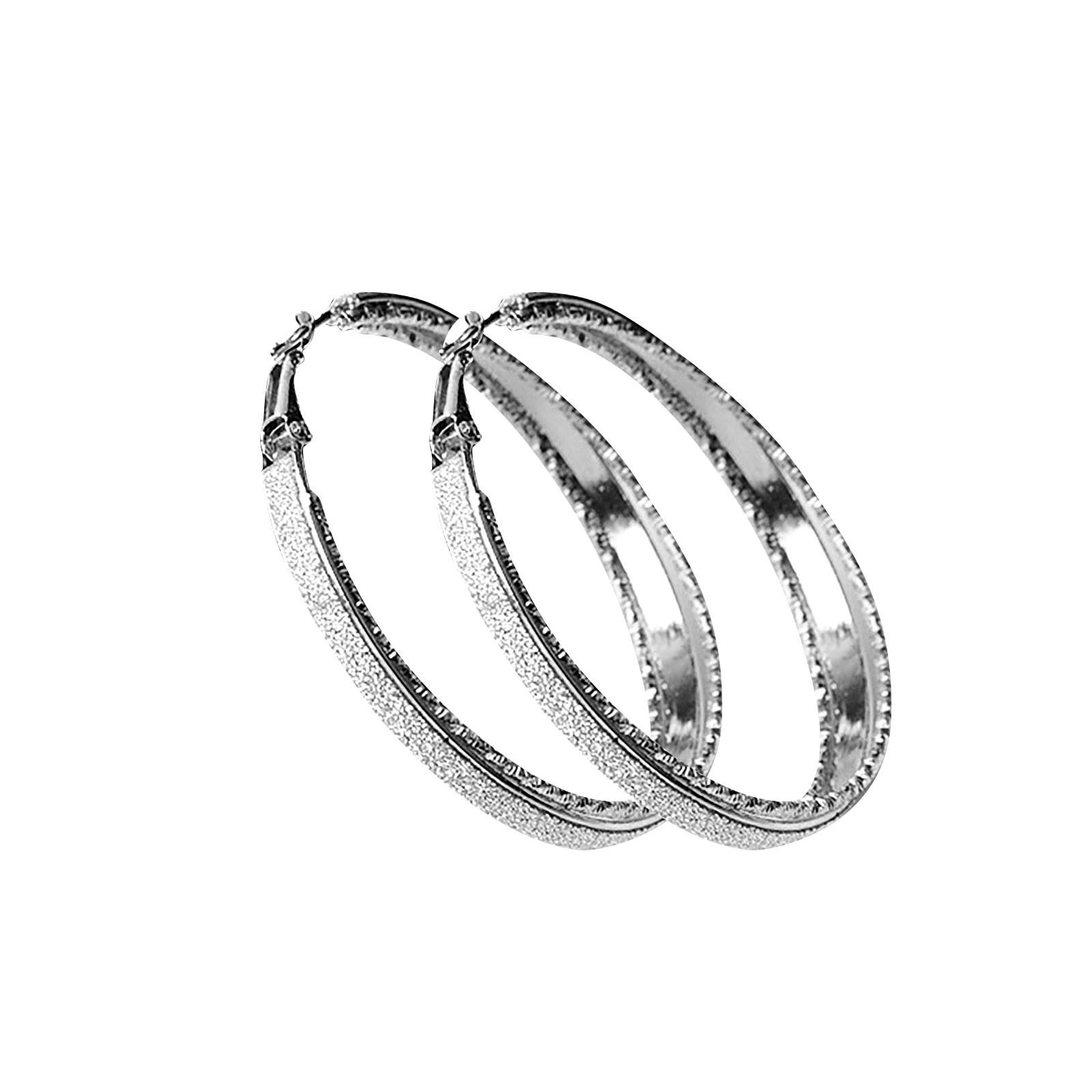 Модные ретро-кольца, большие серьги, матовые серьги, женские серьги