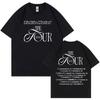 Tokio Hotel 2025 Tour Doppelseitiger Druck T-Shirt Punk Rock Hip Hop Kurzarm T-Shirt Männer Frauen 100% Baumwolle Übergroße T-Shirts