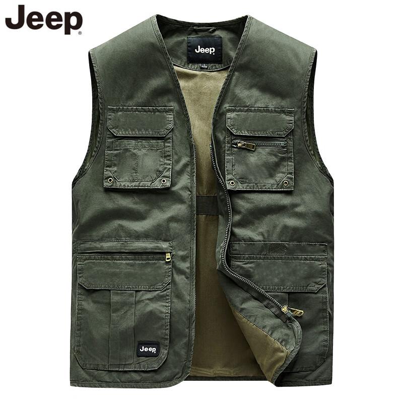 JEEP Men's Multi-Pocket Outdoor Casual Vest