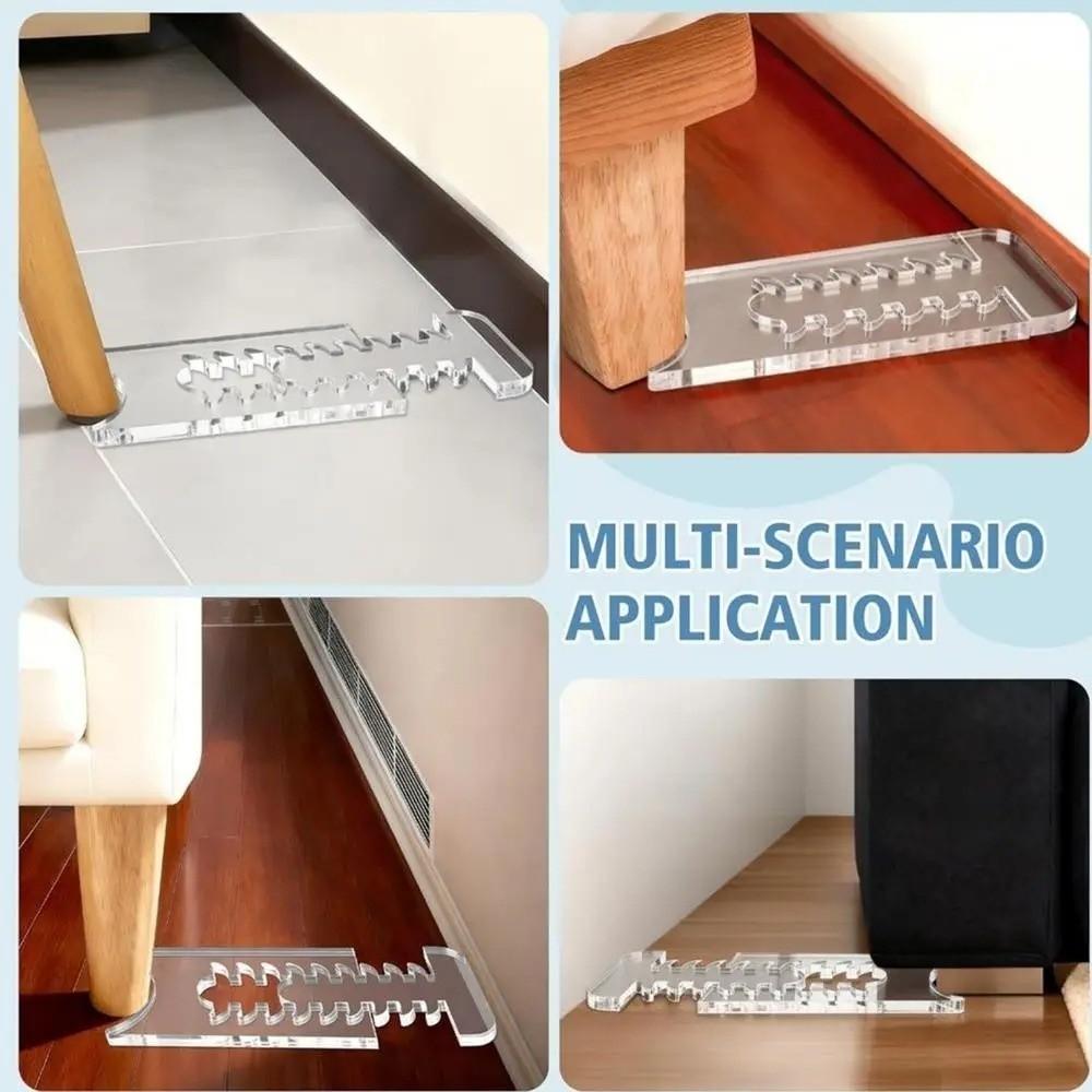 Acrylic Wall Spacers Couch Anti-slip Headboard Stoppers Furniture Protective Mats