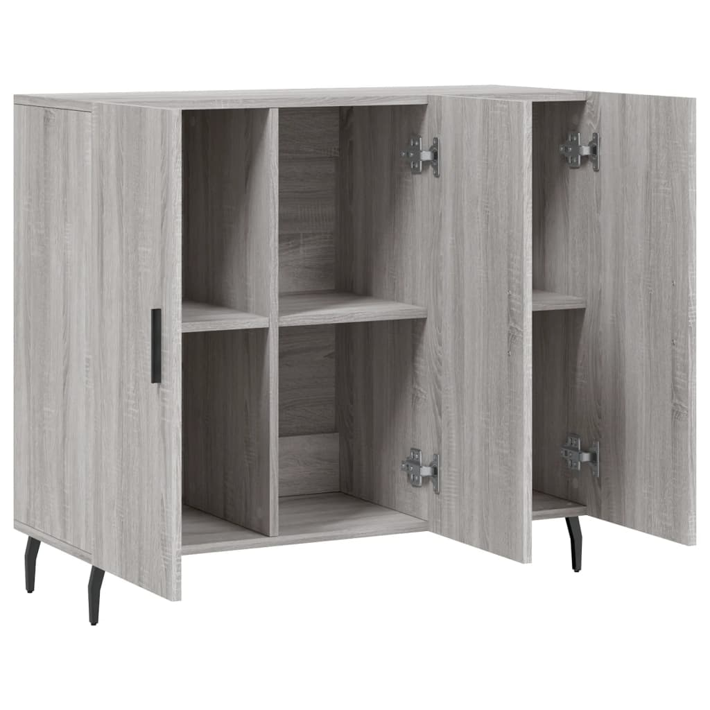 Sideboard Gray Sonoma 90x34x80 cm Particleboard