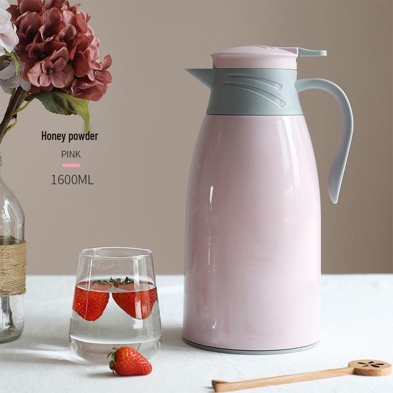 Large Capacity Cat Thermos with Glass Liner - Insulated Kettle for Home and Dorm Use