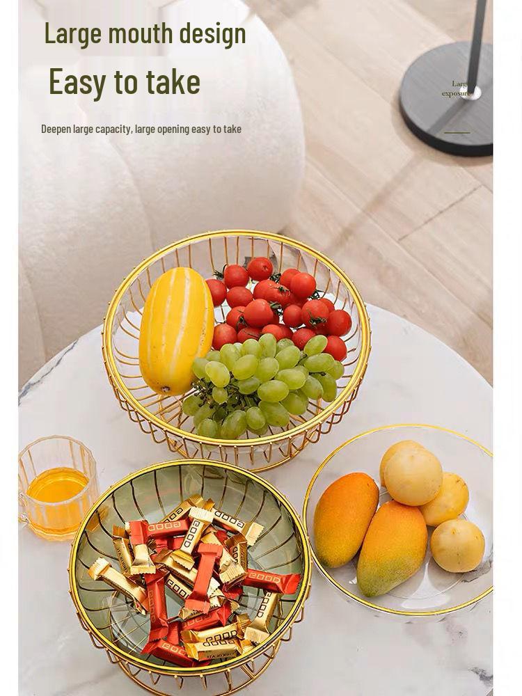 Elegant Fruit and Snack Display Tray for Living Room Coffee Table