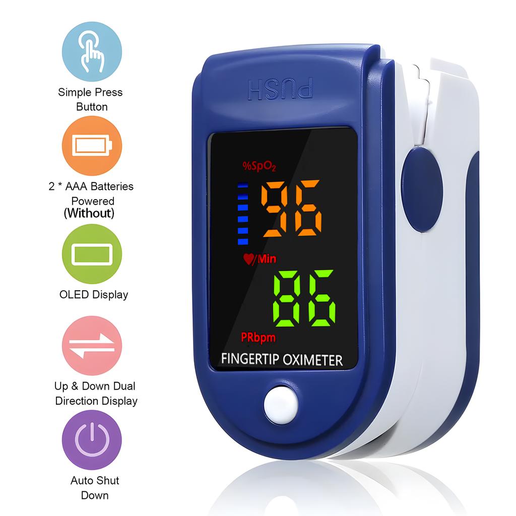 Non-Contact Ear Thermometer & Finger Oximeter Digital Display for Infant & Adult,Accurate Temperature & Pulse Rate Measurement