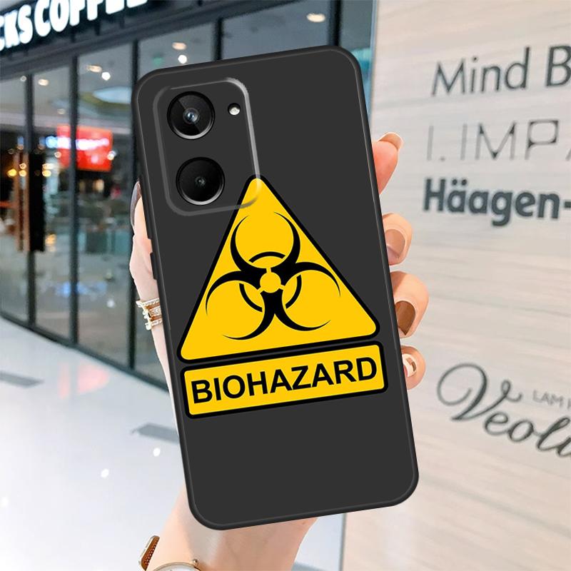 Biohazard Symbol Logo Case For Realme 15 Pro 12 11 13 14 Pro Plus GT6 GT7 C55 C51 C53 C25 C63 C61 C65 C67 C71 C75