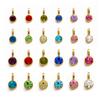 European & American Titanium Steel Birthstone Pendant: 12-Color Rhinestone DIY Necklace & Bracelet Accessories Series