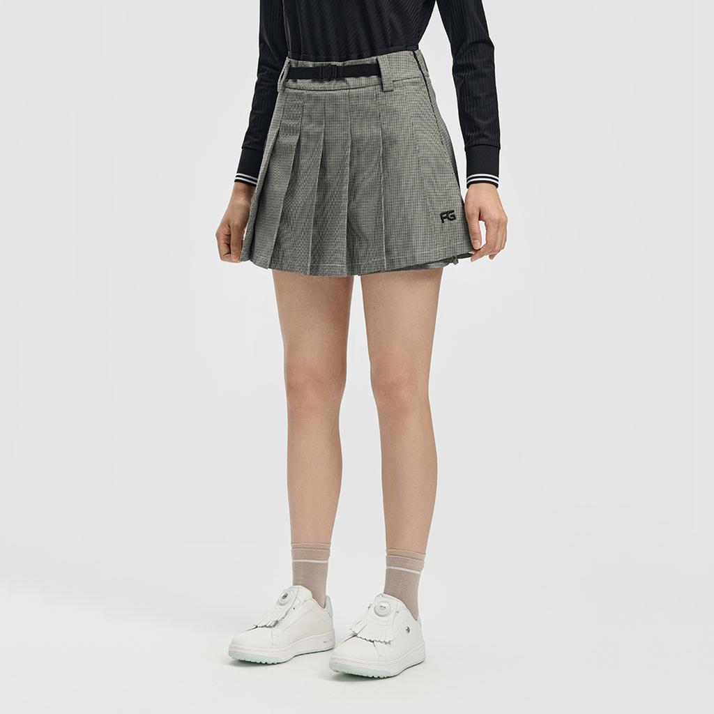 Fila Golf Series Simple Fashion Trendy Comfortable Sports Golf Versatile Houndstooth Woven Casual Skirt Women Skirts A11W615307FZA