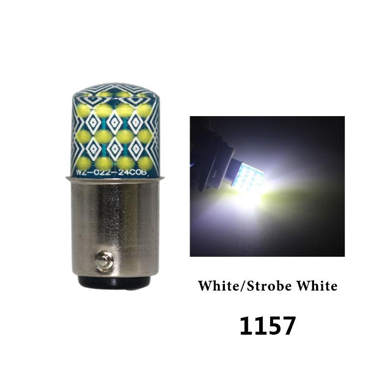 

2PCS Strobe Flash RGB led T20 7443 W21/5W 1157 BAY15D COB Chips Car Flash Brake Bulbs Lights Reverse Red Yellow White Blue 12V