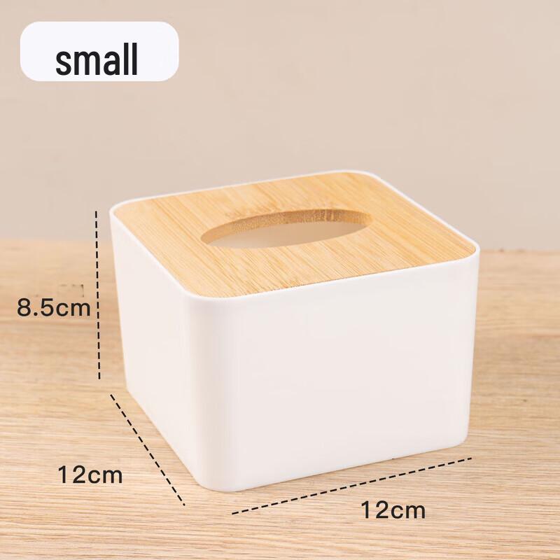 Creative PP Tissue Box with Wooden Lid