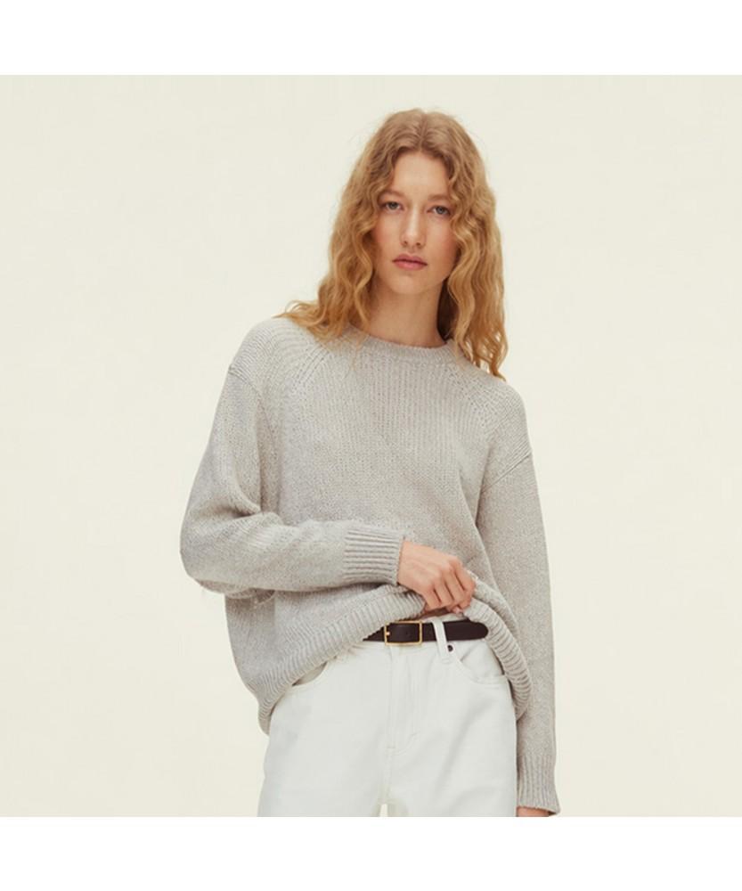 Lor Seoul Airwool Classic Round Neck Knit_Cbkt250706 Blue/Free