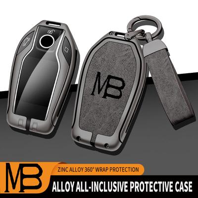 Zinc Alloy Car Key Case Cover Shell Fob For BMW M8 Remote Control Protector For Bmw Smart Display Car Key Case Car Accessories