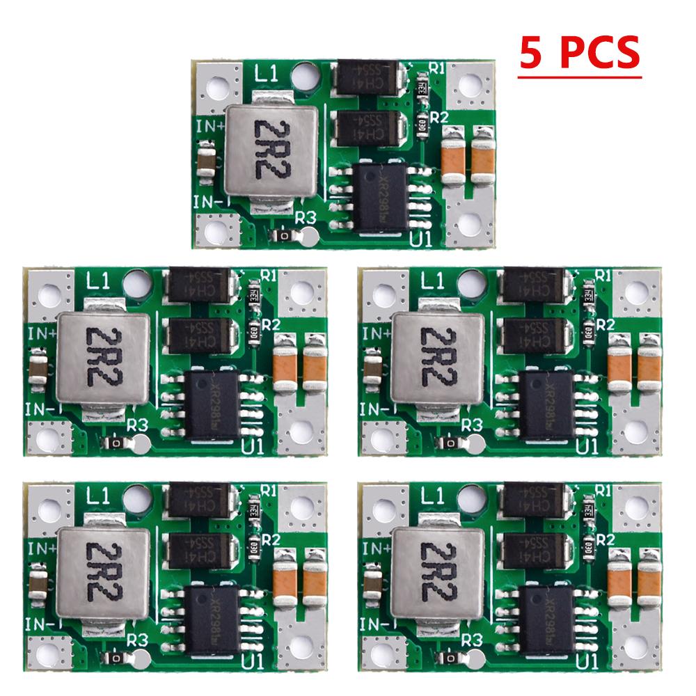 1-20PCS 5V3A DC Boost Step Up Module Mini High-efficiency 3.7V Lithium Battery Booster Charger Circuit Board Mobile Power Supply