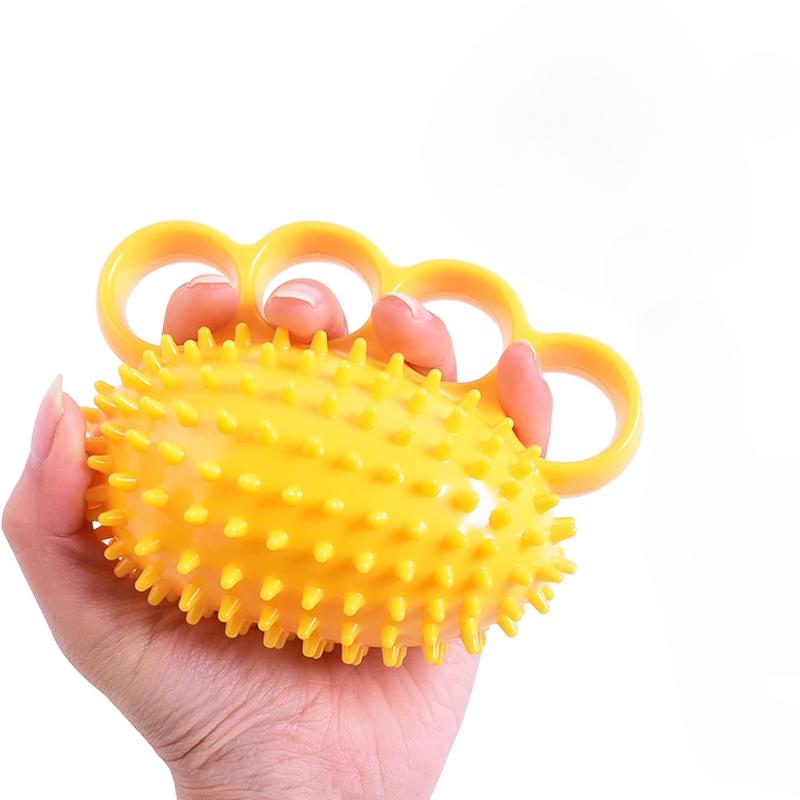 

Мяч для укрепления хвата и компрессионный лечебный мяч для упражнений на руки жёлтый