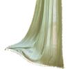 Curtain Finished Orange Multi-Striped Lines Contrasting Color Kitchen Curtain Semi-Blackout Floating Curtain