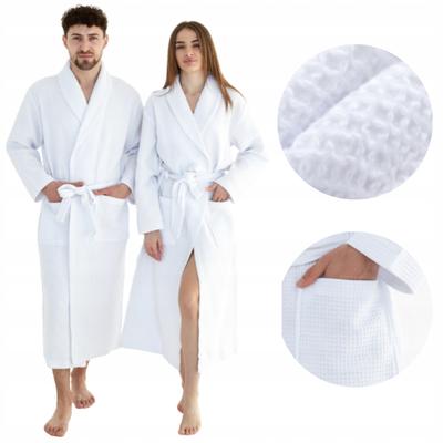 Unisex Bathrobe, Long, Thin, Pockets, 100% Cotton, Quick-Drying