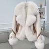 New Imitation Fox Fur Coat Women Autumn Winter Fashion Short Add Cotton Thick Warm Suede Overcoat Female Slim Outwear