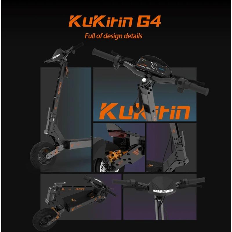 EU Stock KuKirin G4 Electric Scooter 2000W Motor 60V 20Ah Battery 75km Top Range 70km/h Max Speed 11" Off-Road Vacuum Tires
