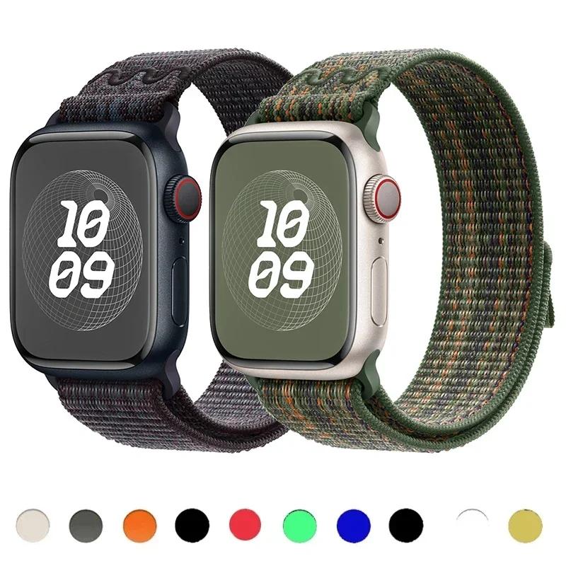 Nylonband für Apple Watch Band 49 mm 44 mm 40 mm 45 mm 41 mm 42 mm 44 45 49 mm Correa Armband iWatch Ultra Serie 7 6 5 3 SE 8 Armband
