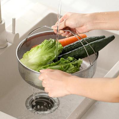 Steamer Basket For Pot Mesh Kitchen Accessories With Handle Stainless Steel Steaming Rack For Kitchen College Dorm Apartment