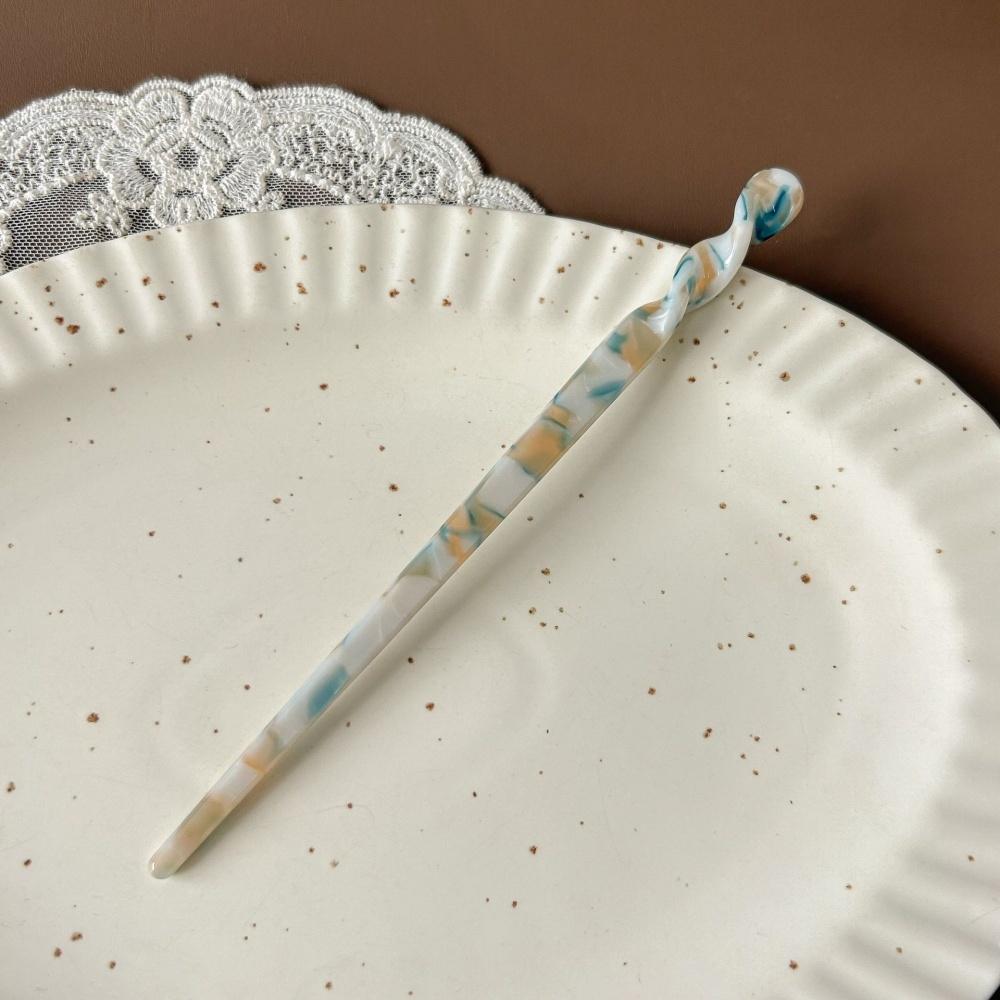Vintage Acetate Hair Sticks For Women Girls Chopstick Bun Maker Elegant Hairpins Wedding Bridal Hair Accessories