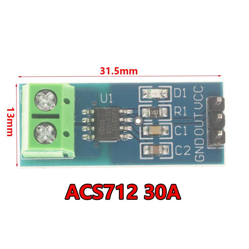 Fuqi ACS712 Current Sensor Module (5A/20A/30A Range)