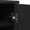 Shoe Cabinet Black Oak Effect 60 X 35 X 92 Cm Particleboard