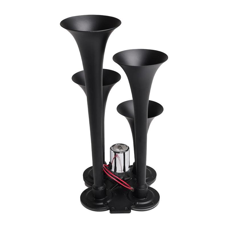 FARBIN 4 Trumpet Air Horn 12V/24V 130DB Four-tube Air Train Horn with Electric Solenoid Powerful Loud Truck For Vehicle Truck