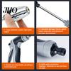 Durable Metal Hose Nozzle High Pressure Nozzle, Long Wand Booster Heavy Duty Garden Adjustable for Car Washing Yard Watering Roof Cleaning