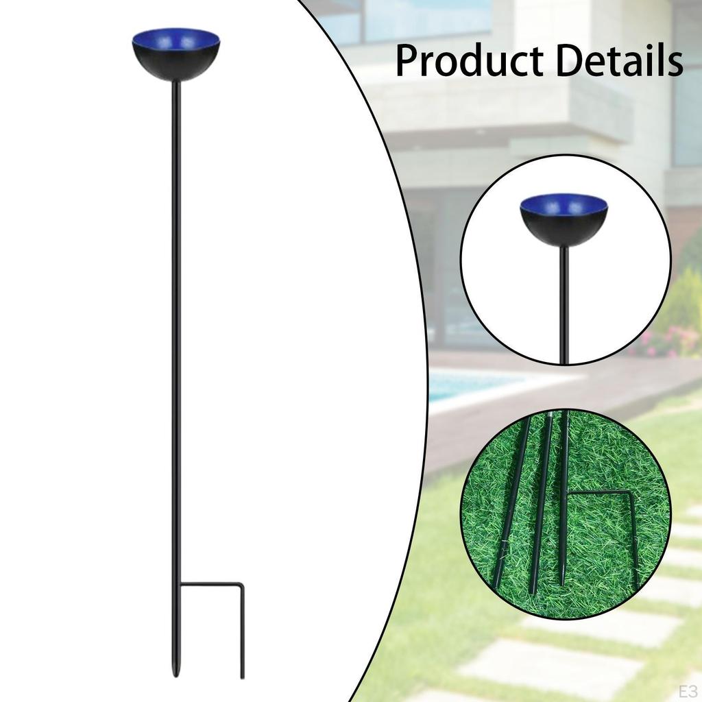 Bienen Tränke Badewanne mit Metallstab Bestäuber Wassertränke Ornament für Innenhof