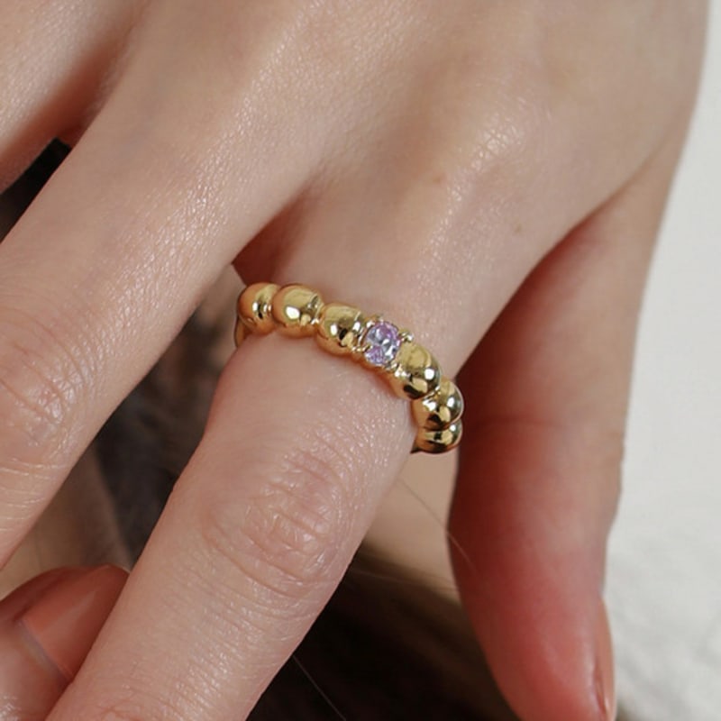 

POPPI POMPON ring Lavender