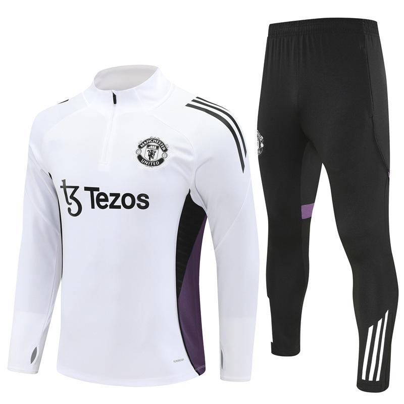 Halbzip Bestickter Fußball Trainingsanzug Set Arsenal Barcelona Real Madrid Camouflage Fußballanzug