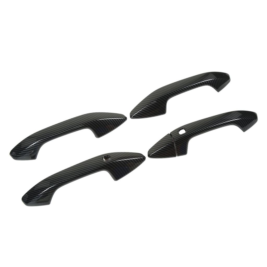 Car Exterior Door Handle Cover Carbon Fiber Style Outside Pull Out Handle Protector Cover Trims