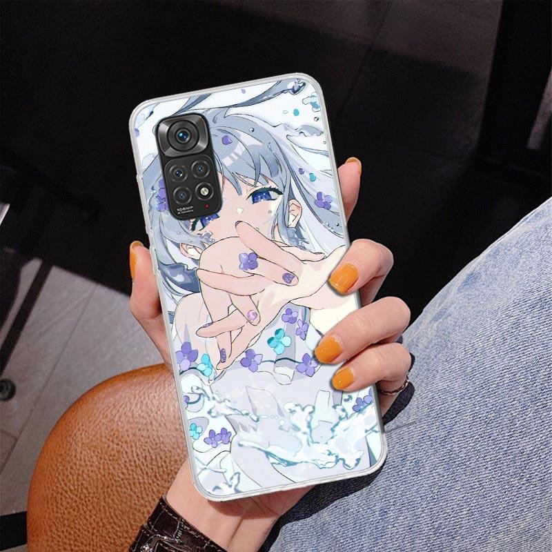 Cute Anime Girl INS Phone Case For Xiaomi Redmi Note 15 14 13 12S 12 11 Pro Plus 14S 11S 11E 10 10S 11T 5G Personalized Cover Re