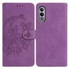 For OnePlus Nord CE4 5G Case Butterfly Flower Imprinted PU Leather Wallet Stand Phone Cover