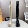 Maillard Knee Boots Women's Autumn and Winter Velvet Thick-soled Thin Elastic Knight Boots Versatile Tall Thin Boots