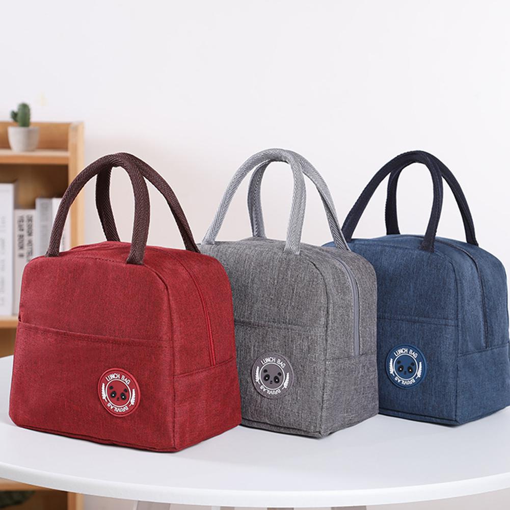 Oxford Cloth Bag Portable Handbag Lunch Box Bag Durable Ice Storage Bag Student Picnic Box Bag Cationic Aluminum Foil