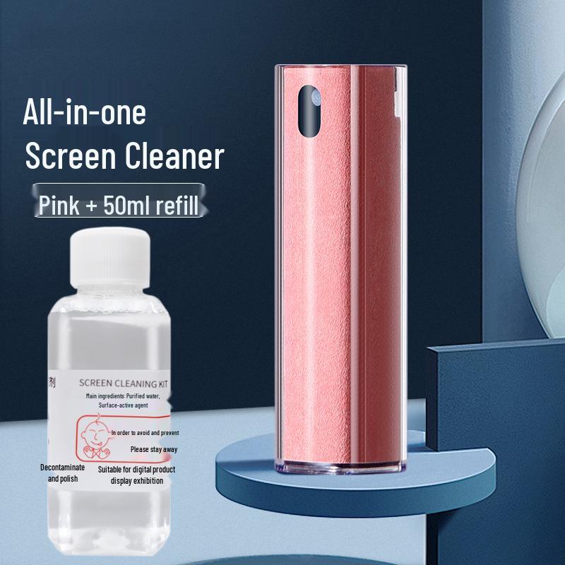 All-in-One Screen Cleaner: Spray and Wipe for Mobile, Laptop, LCD, TV, and Tablet
