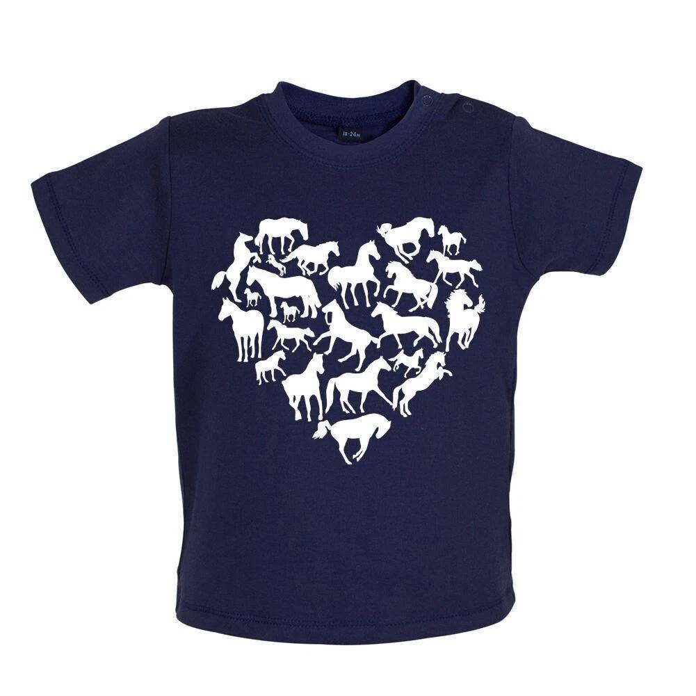 Love Heart Horse - Baby / Romper - Horse Pony Animal Poneys Riding 140