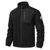 Veste Polaire Polaire Double Face, Veste Polaire Chaude, Veste Brodée Homme Printemps et Automne Hiver Couple