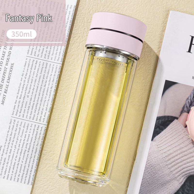 Xihe Double-Wall Glass Tea Infuser Bottle