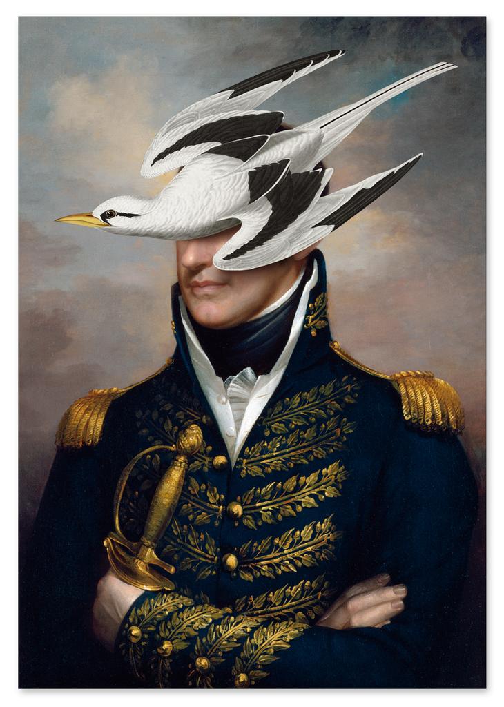 Pop Art Poster Portrait General Bird