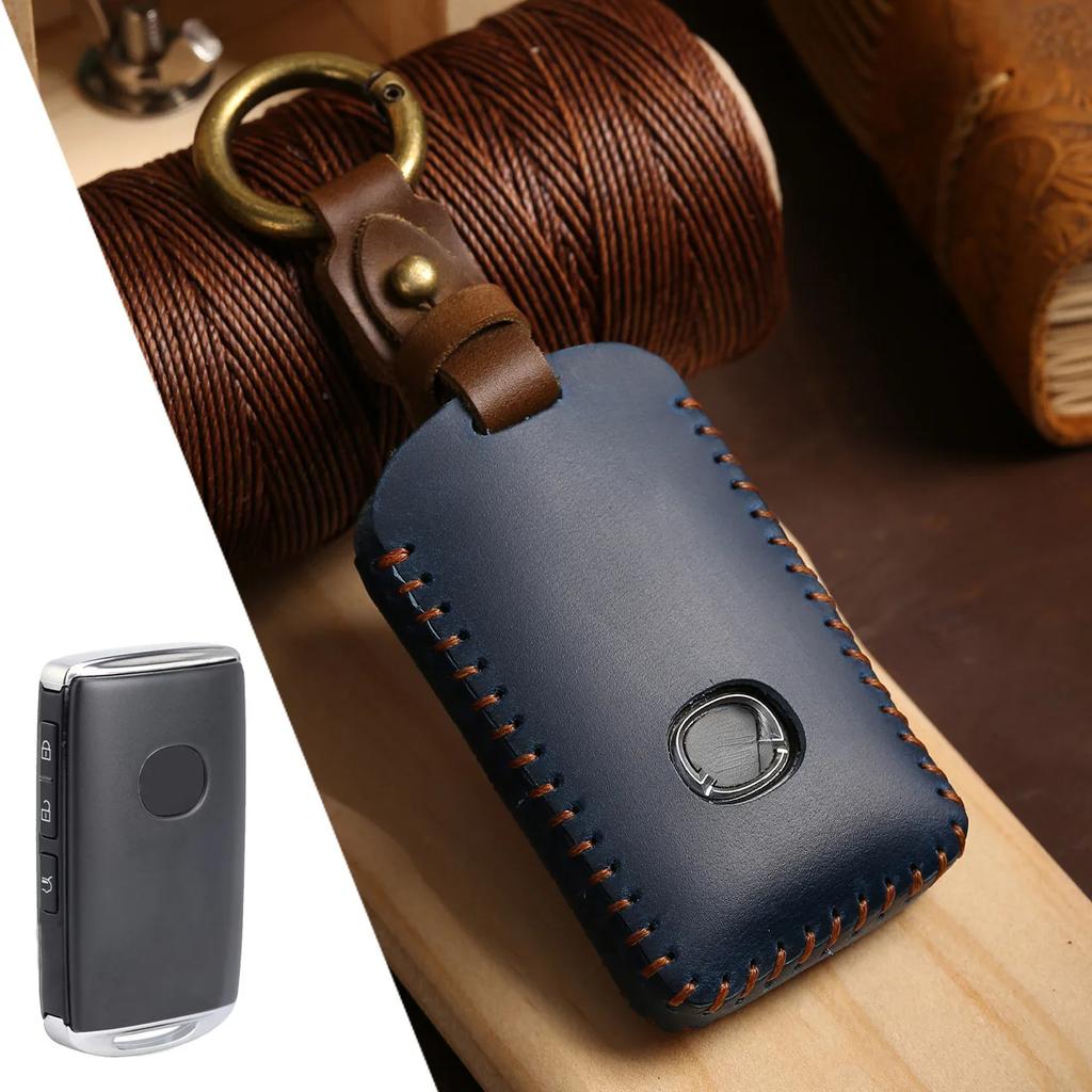 Car Key Case Cover For Mazda 3 Alexa CX5 CX8 CX4 2019 2020 3Button Smart Remote Car Key Accessories Holder Shell Car-Styling